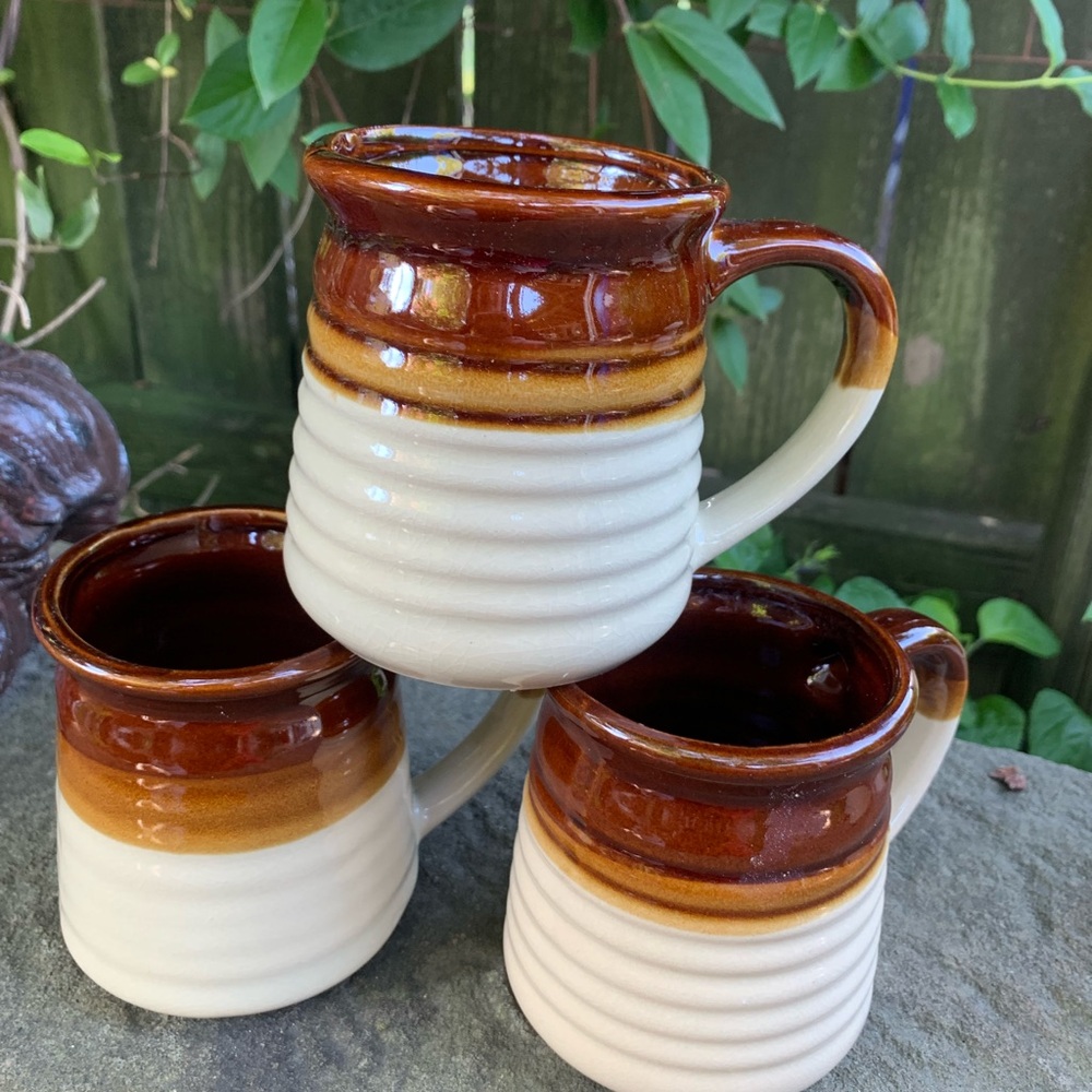 Set of 3 vintage coffee mugs